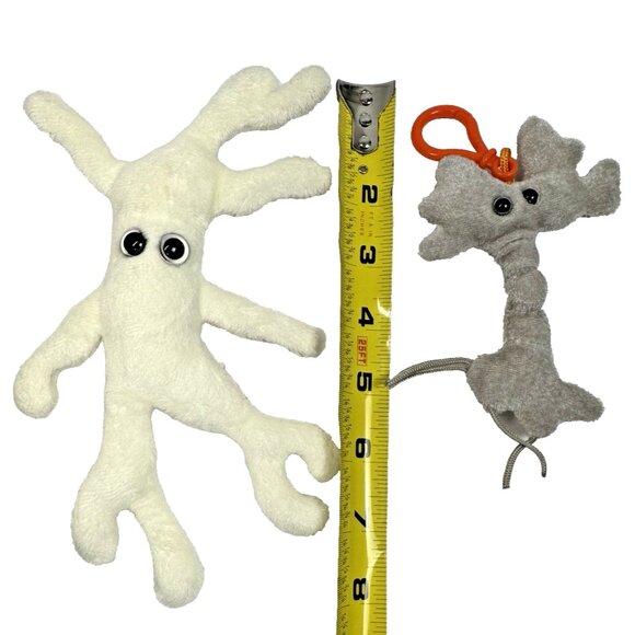 Giant Microbes Brain Cell and Bone Cell Stuffed Plush Neuron Synapse Biology Toy - Picture 7 of 7